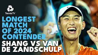 Shang vs van de Zandschulp: Longest Match Of 2024 Contender ALREADY | Hong Kong 2024