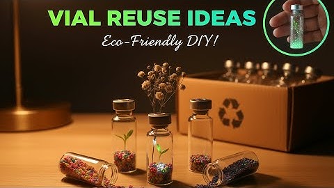 Turning old vials into something beautiful! ♻️✨#VialReuse#DIYCrafts #SatisfyingDIY #EcoFriendlyIdeas