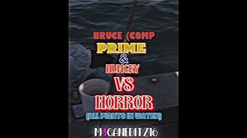 Bruce (Comp) Vs Horror Characters #edit #battle #horror #slasher #jaws #killershark