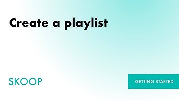 How to create a playlist in Skoop Signage.