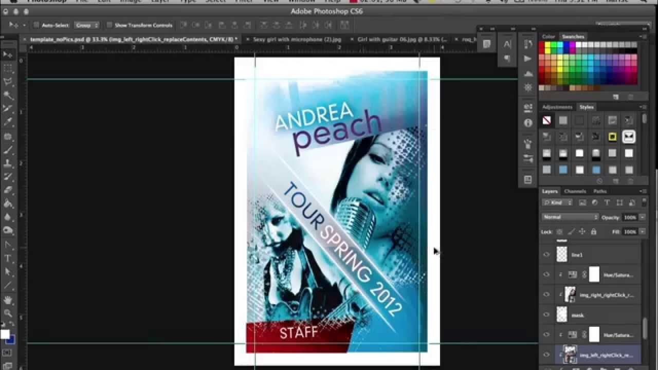 How To Design A Backstage Pass In Photoshop Youtube