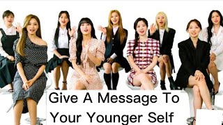 TWICE Members Play "Give a Message To Your Younger Self" #twice #kpop #fyp
