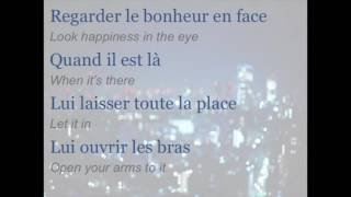 Céline Dion - &quot;Le bonheur en face&quot; (ENGLISH TRANSLATION)