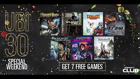 *OFFER ENDED* - Get 7 free games from Ubisoft QUICK! - "Ubi 30" Holiday Special