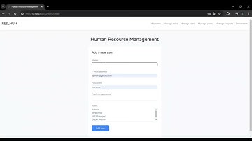 Human Resource management system : Laravel 10 with Roles and permissions (Spatie and Sanctum)