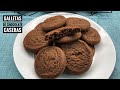 Como Hacer galletas de chocolate caseras paso a paso y sin batidora/easy chocolate cookies
