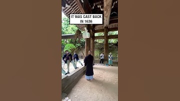 Guy swings into ancient Japanese temple