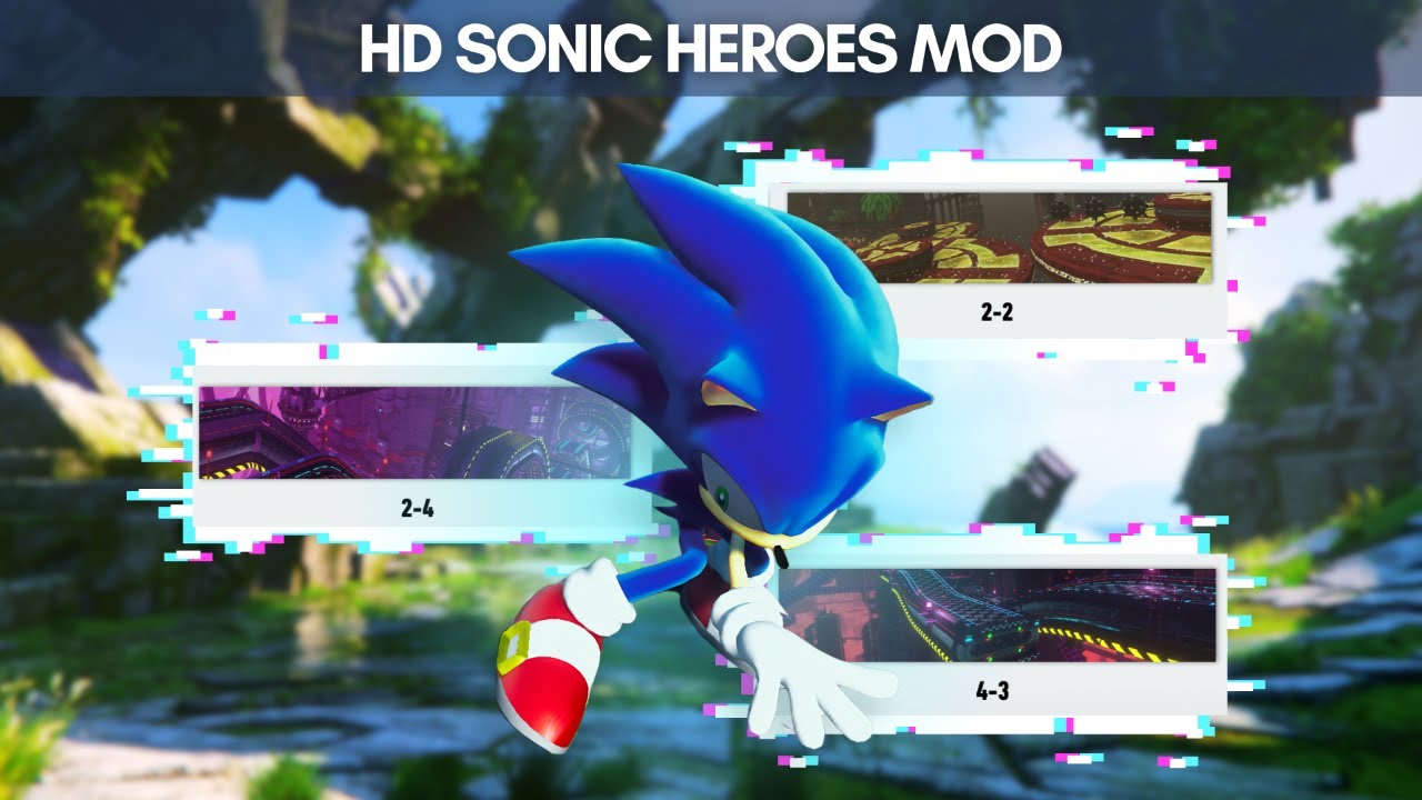 Sonic Frontiers: HD Heroes Sonic Mod + New Amazing Cyberspace Themes!