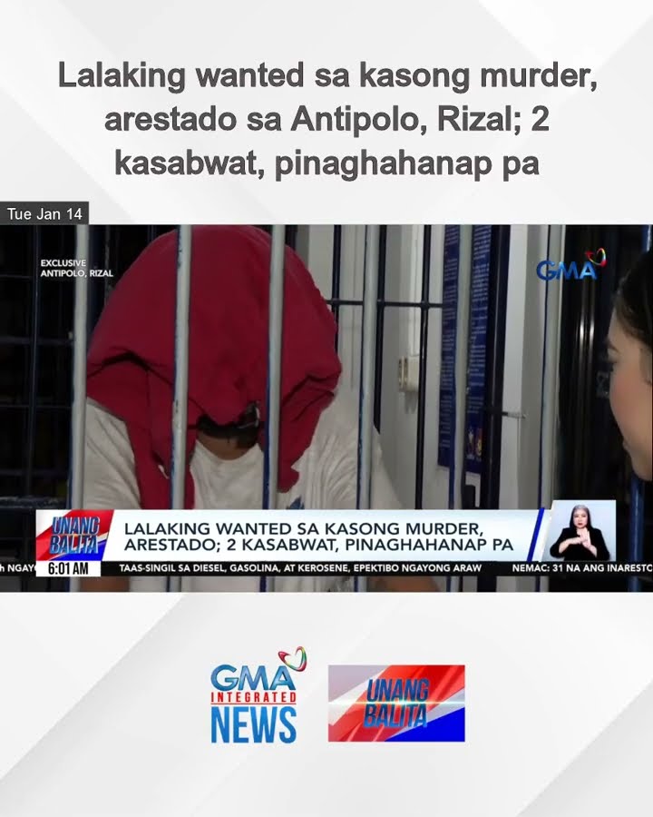 Lalaking wanted sa kasong murder, arestado sa Antipolo, Rizal; 2 kasabwat,... | Unang Balita