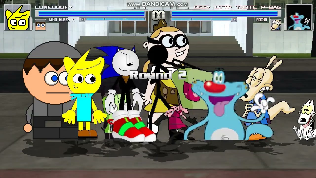 Lukey, Miko MUGEN YT, SonicBen7 \u0026 Marshall VsTeam Oggy