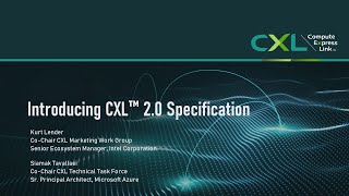 FMS 2020: Introducing CXL™ 2.0 Specification