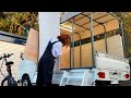 軽トラ幌 荷台に50kg以下の住み家を作りたい！断熱壁編｜車中泊の女