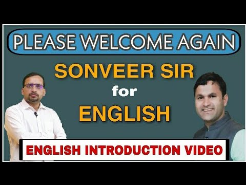 English Introduction Class, Please Re- Welcome Sonveer Sir, DP HCM, SSC-CGL, CHSL & CPO, BANK, AF