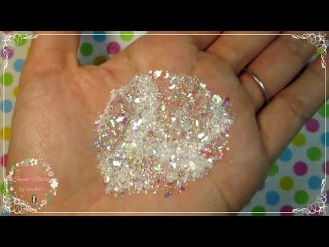 Cómo hacer Acrílico para Uñas Acrílicas IRIDISCENTE SÚPER BRILLOSO / DIY  Glitter Mix - YouTube