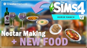 The sims 4: Horse Ranch | Nectar and NEW FOOD #ad