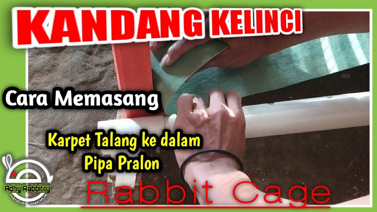How To Make Rabbit Cage ll Cara Memasang Karpet talang