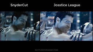 [Justice League Comparison] Superman surprises The Flash - Snydercut vs Josstice League