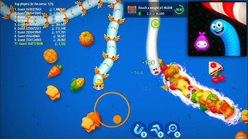 Worms Zone .io|Hungry Snake - Gameplay Walkthrough (Android/iOS)