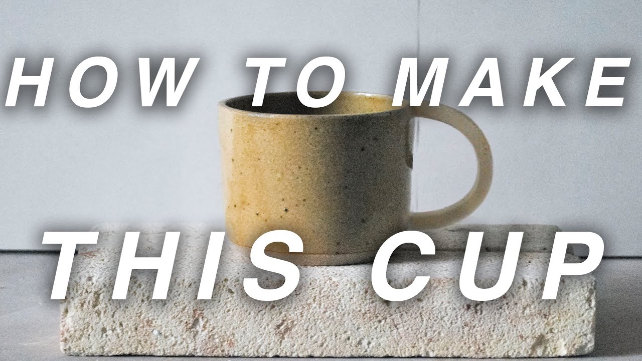 How to make a cup on the pottery wheel from start to finish
