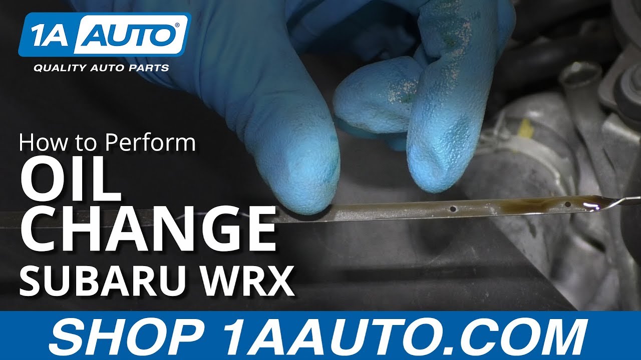 How to Perform Oil Change 2015-18 Subaru WRX | 1A Auto