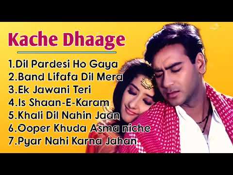 Kache Dhaage movie all song Ajay devganManisha koiralaUdit narayAlka yagsuperhit movie song