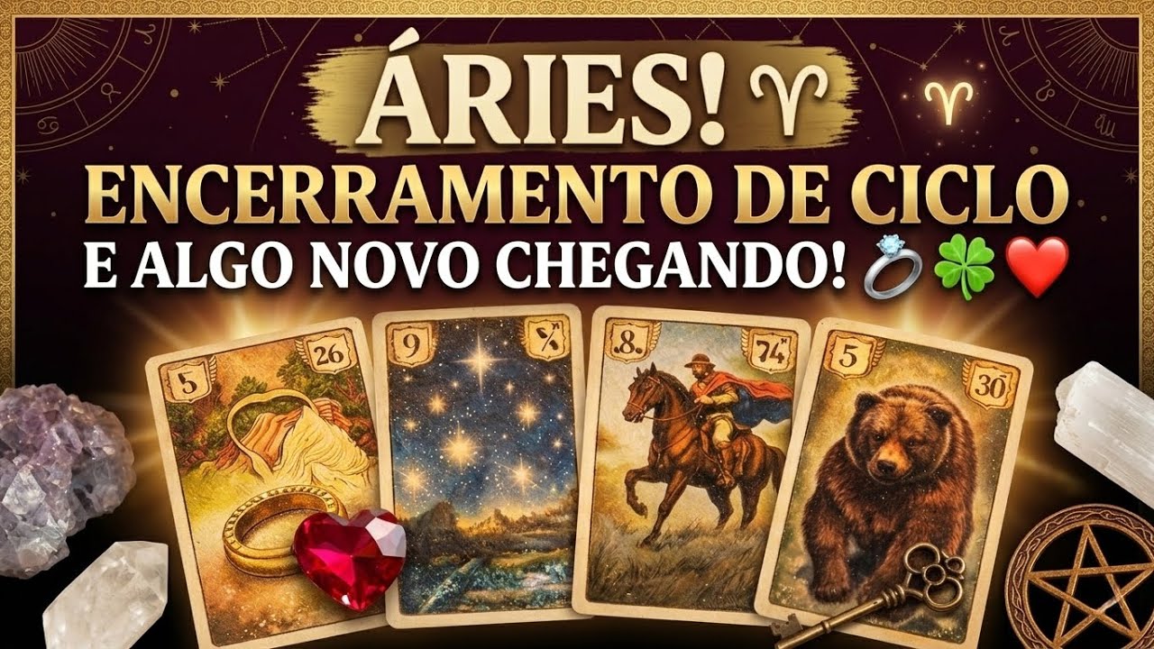 ÁRIES ♈️ SORTE NO AMOR E NOVO CICLO: A revelação que você esperava! 💍🍀