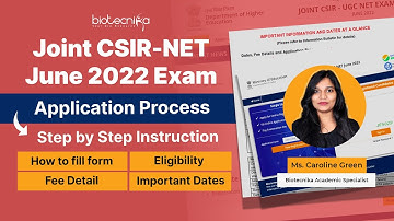 How To Fill CSIR NET Application Form? - Step By Step Instruction Video
