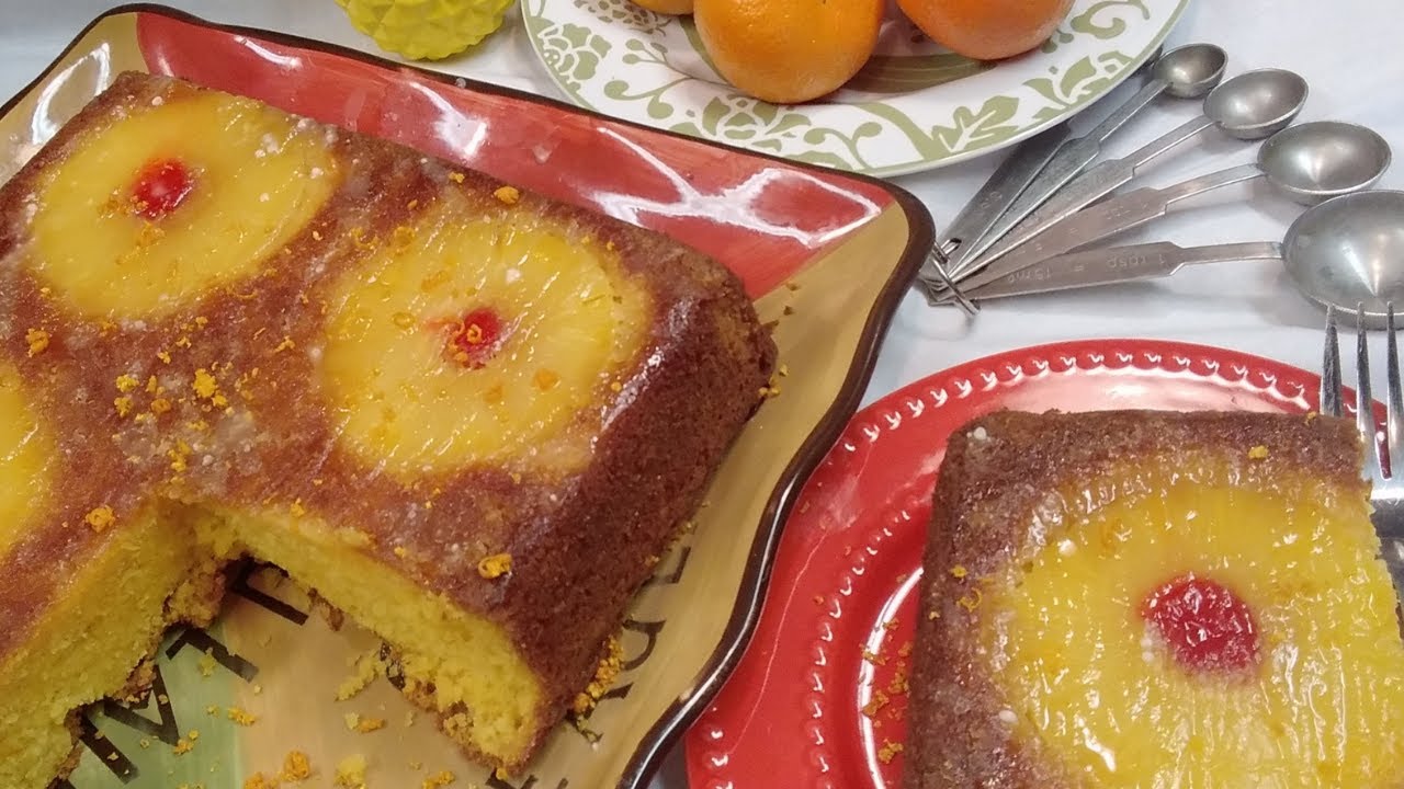 PineappleMandarin Upside Down Cake (so easy) Beginner class YouTube