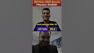 JEE Main me 67%ile se 99.5%ile tak ka Safar 🔥🙌 #Shorts #PhysicsWallah #JEEmainResults2023PW