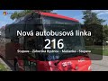 Trasa novej autobusovej linky 216 Stupava - Záhorská Bystrica - Marianka - Stupava