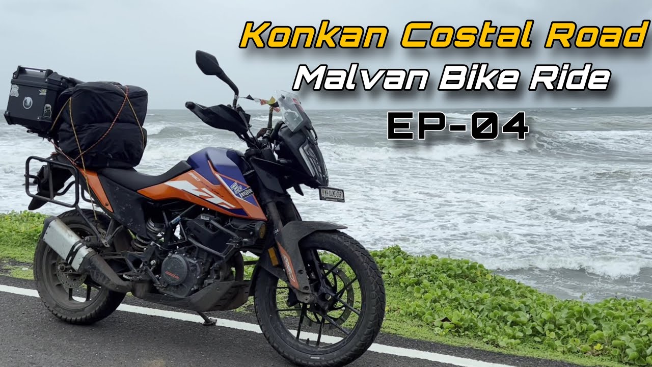 Konkan Costal Road - Malvan Bike Ride EP-04 - Aare ware beach - 