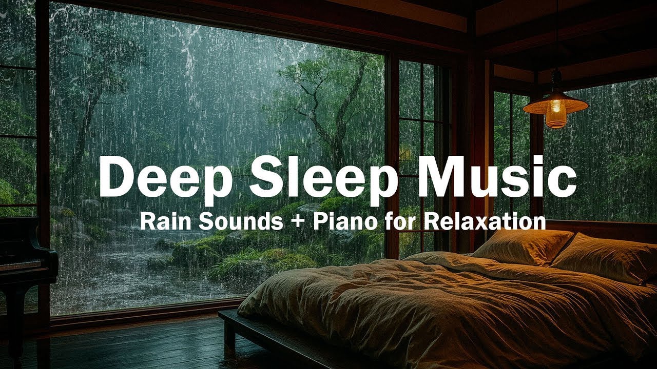 Relaxing Piano Music – Healing Rain Sounds for Deep Sleep Music, Stress ...