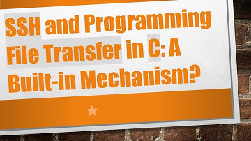SSH and Programming File Transfer in C: A Built-in Mechanism?