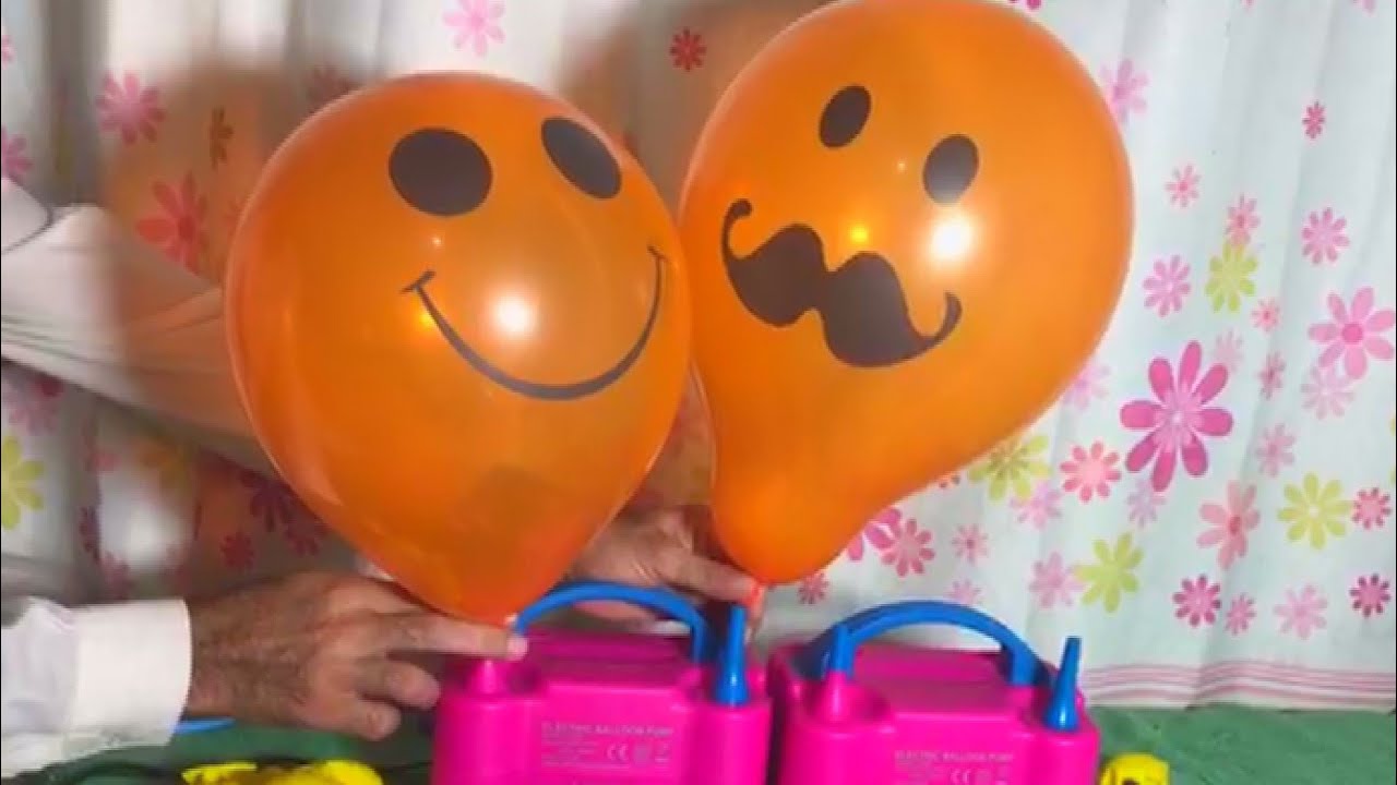 Funny Balloon Faces with Electric Pump | Kids Balloon Party Fun! 🎈😂 