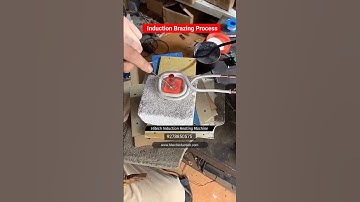 Induction Brazing Process By Induction Heating Machine #youtubeshorts #welding