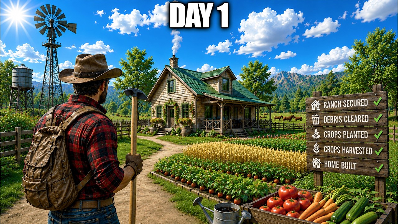 Starting My Dream Ranch From Nothing in This New Ranching Game…