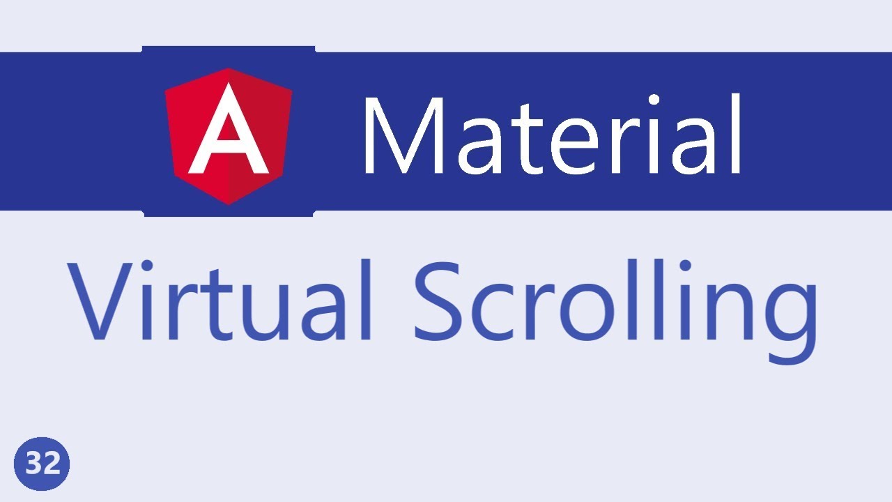 Angular Material Scrolling