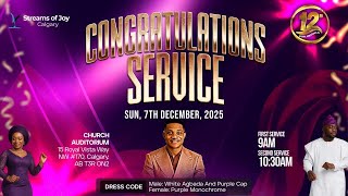 12TH ANNIVERSARY || CONGRATULATIONS SERVICE || DEC 7TH, 2025