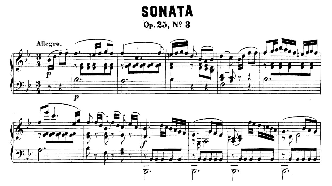 Muzio Clementi - Piano Sonata Op. 25 No. 3 - YouTube
