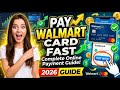 how to pay walmart credit card online