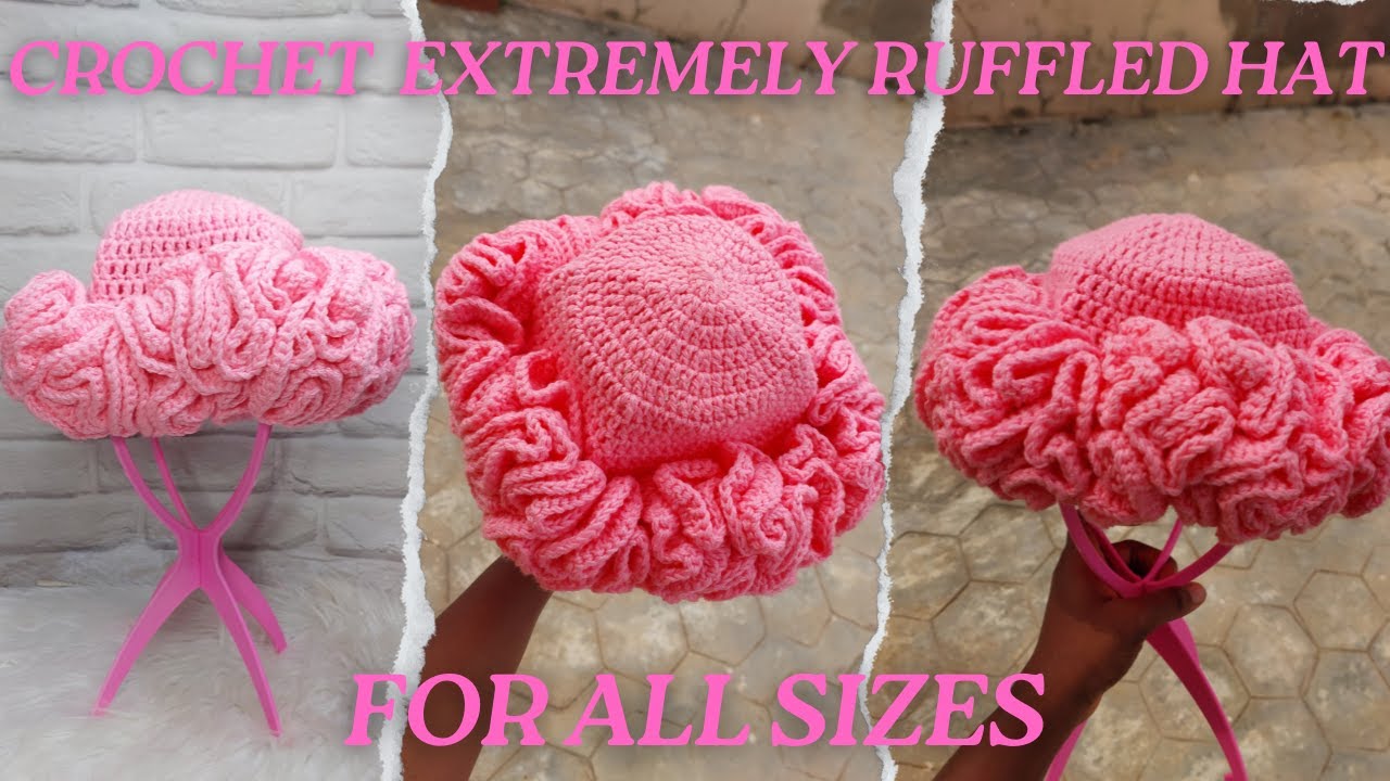 КАК СВЯЗАТЬ ШАПКУ С ОЧЕНЬ КРЮЧКОМ ДЛЯ ДЕТЕЙ ЛЮБОГО РАЗМЕРА. ШАПКА С КРЮЧКОМ ДЛЯ МАЛЫШЕЙ. ПОДХОДИТ...