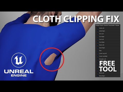 Unreal Engine 5.6 - Metahuman Cloth Clipping Fix. +FREE TOOL - Tutorial