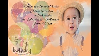How to make Birthday Invitation in Photoshop