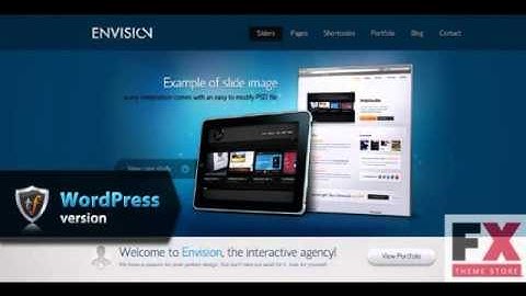 Preview Envision - Business WordPress Theme TForest