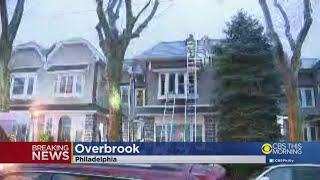 Crews Rush To Battle House Fire In Philadelphia's Overbrook Neighborhood