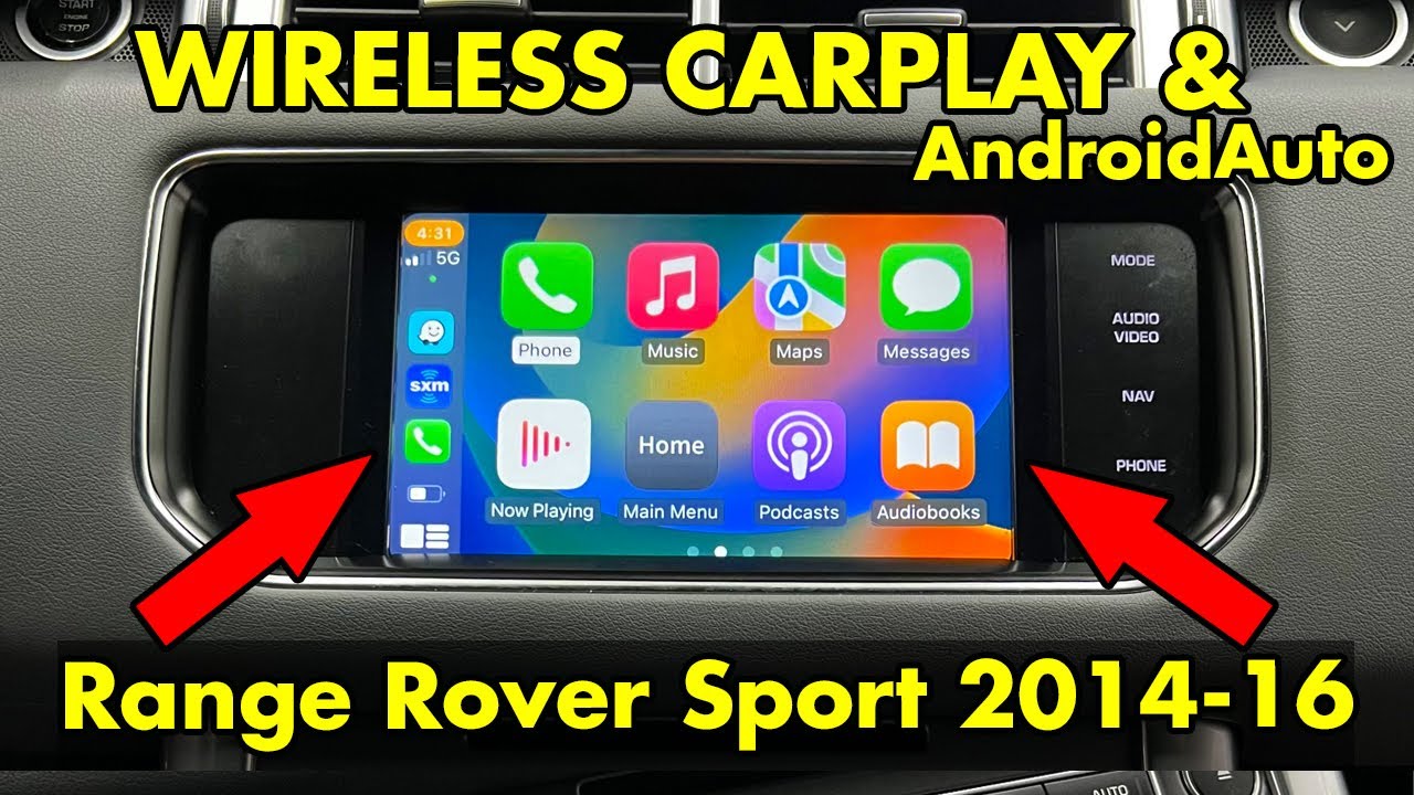 Wireless CarPlay and AndroidAuto in Range Rover Sport 2014-2016 