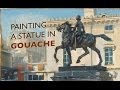 Painting the La Fayette Statue