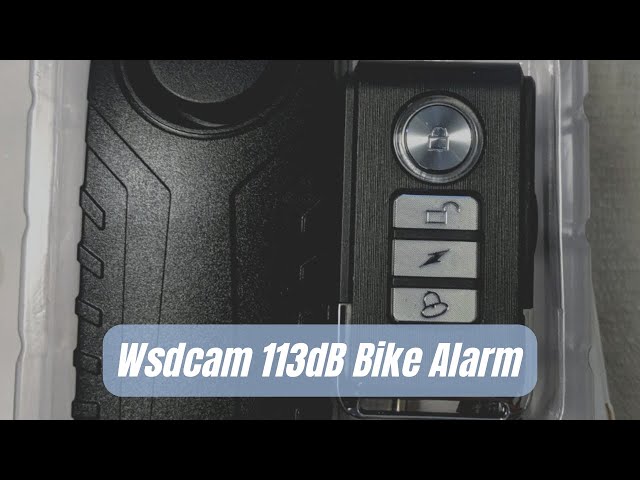  wsdcam 113dB Bike Alarm Wireless Vibration Motion