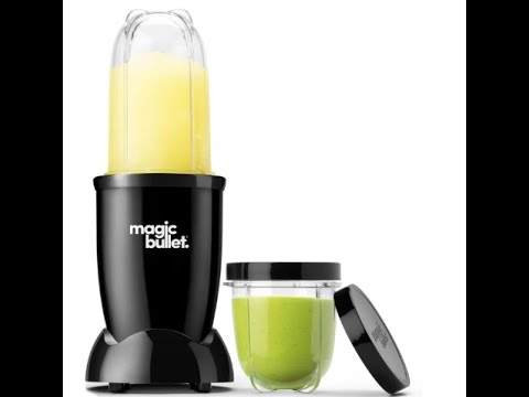 Magic Bullet Blender, Small, Black, 7-Piece Set – The Ultimate