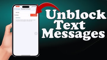 How to unblock text messages on iphone